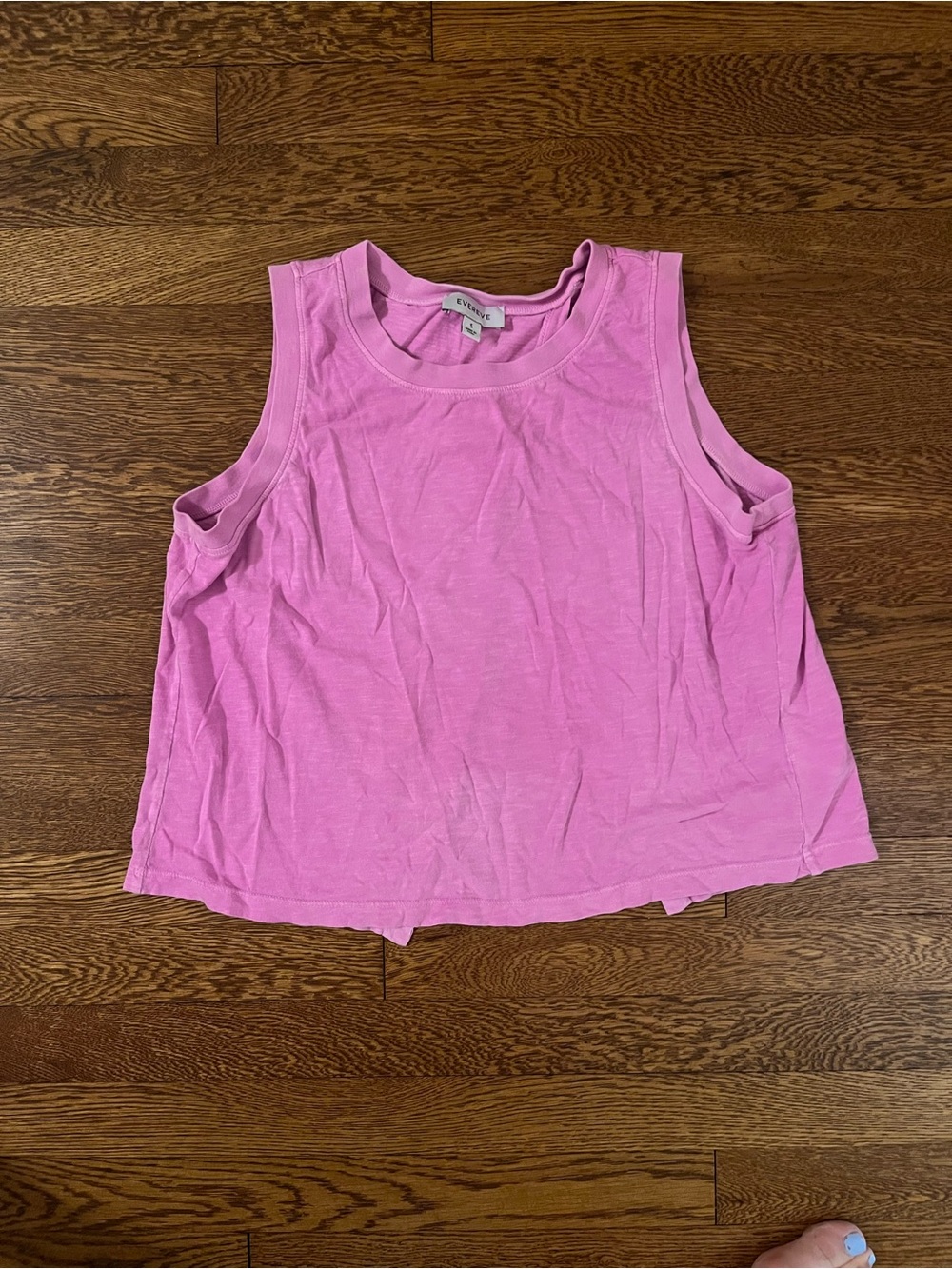 Evereve Pink Cropped Boxy Tank